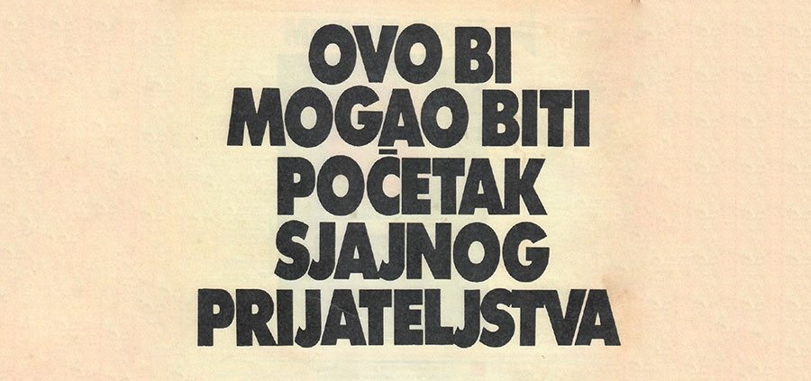 Ovo bi mogao biti početak sjajnog prijateljstva